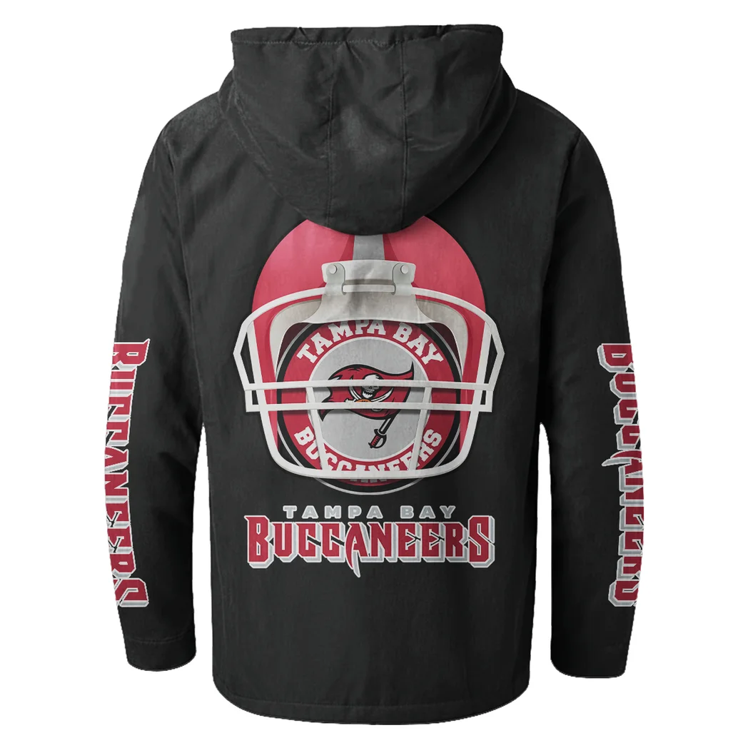 Game Day Raiders Flannel Hoodie, Fan Squad Flannel Hoodie HVN1463TB - Black - Image 3