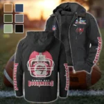 Game Day Raiders Flannel Hoodie, Fan Squad Flannel Hoodie HVN1463TB - Black