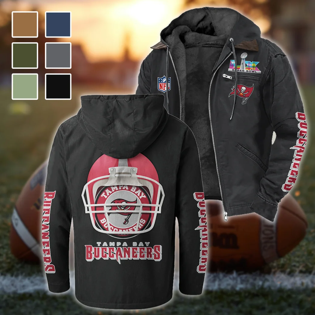 Game Day Raiders Flannel Hoodie, Fan Squad Flannel Hoodie HVN1463TB - Black