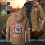 Game Day Raiders Flannel Hoodie, Fan Squad Flannel Hoodie HVN1463TB - Camel