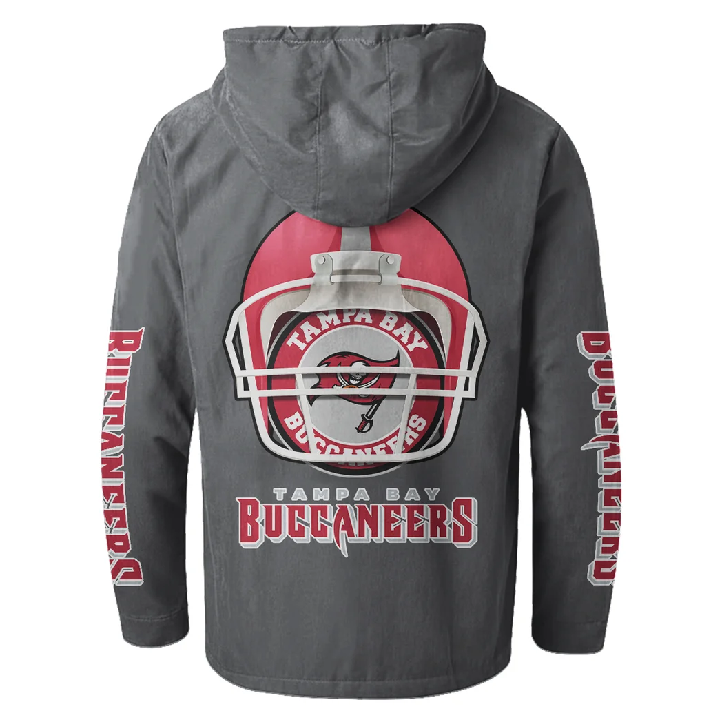 Game Day Raiders Flannel Hoodie, Fan Squad Flannel Hoodie HVN1463TB - Gray - Image 3