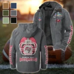Game Day Raiders Flannel Hoodie, Fan Squad Flannel Hoodie HVN1463TB - Gray