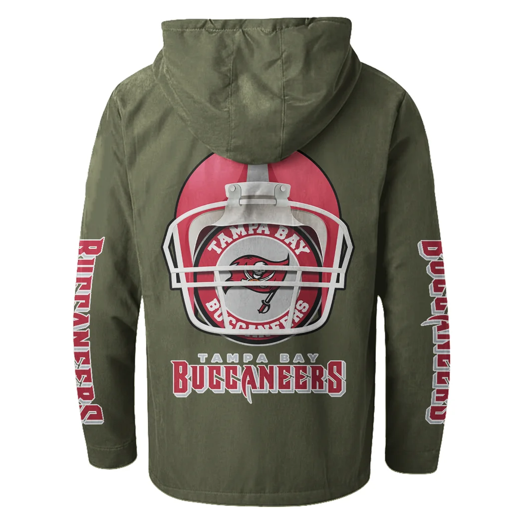 Game Day Raiders Flannel Hoodie, Fan Squad Flannel Hoodie HVN1463TB - Green - Image 3