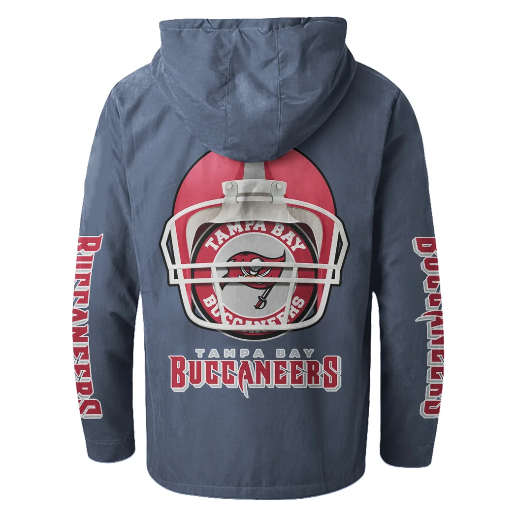 Game Day Raiders Flannel Hoodie, Fan Squad Flannel Hoodie HVN1463TB - Navy Blue - Image 3