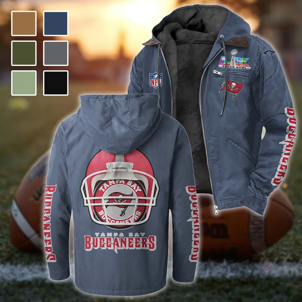 Game Day Raiders Flannel Hoodie, Fan Squad Flannel Hoodie HVN1463TB - Navy Blue