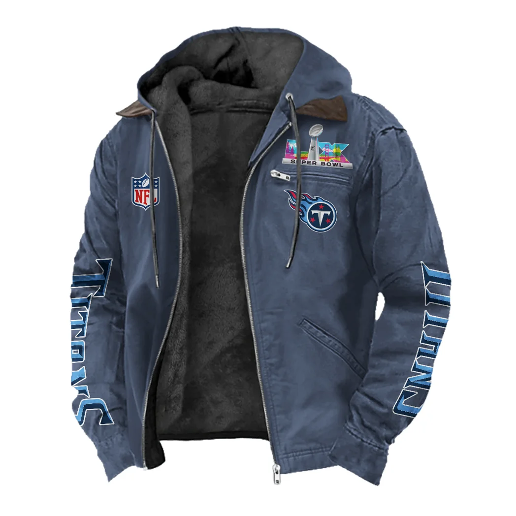 Music City Squad Flannel Hoodie, Everyday Game Fan Hoodie HVN1463TT - Navy Blue - Image 2