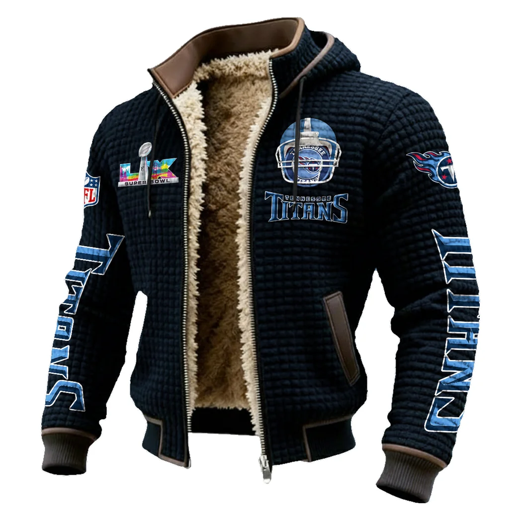 Music City Squad Fleece-Lined Hooded Jacket, Warmth-Lock Fleece-Lined Zip HVN1463TT - Black - Image 2