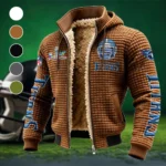Music City Squad Fleece-Lined Hooded Jacket, Warmth-Lock Fleece-Lined Zip HVN1463TT - brown