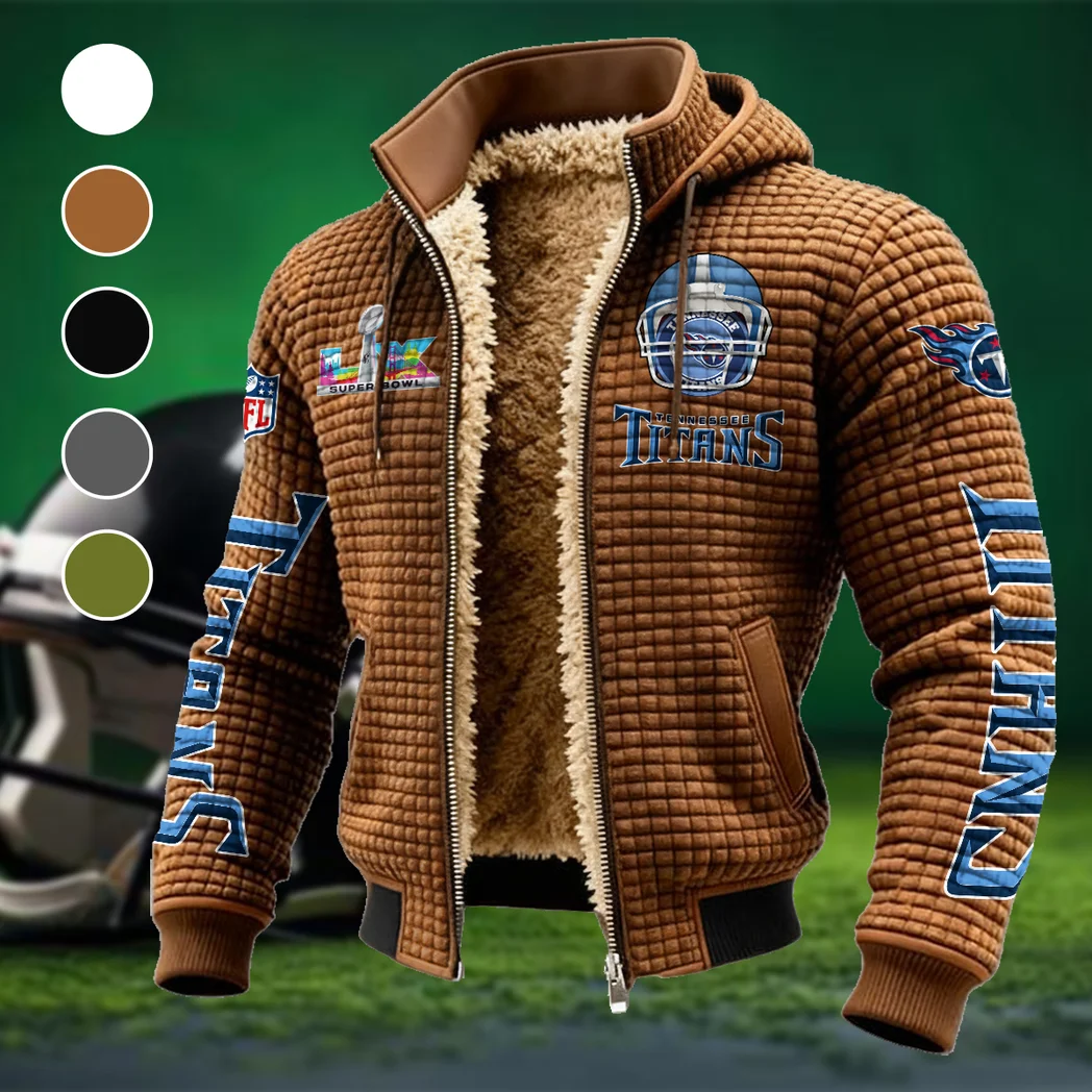 Music City Squad Fleece-Lined Hooded Jacket, Warmth-Lock Fleece-Lined Zip HVN1463TT - brown