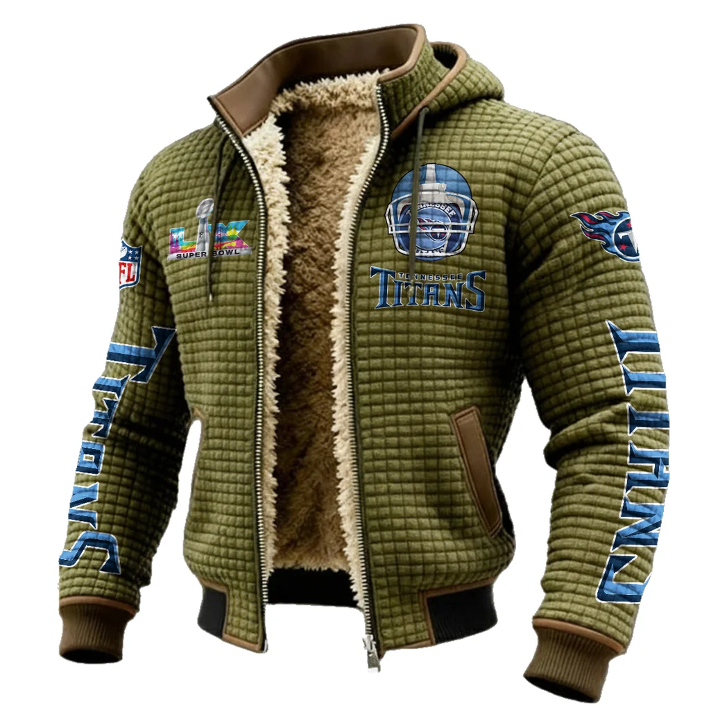 Music City Squad Fleece-Lined Hooded Jacket, Warmth-Lock Fleece-Lined Zip HVN1463TT - Green - Image 2