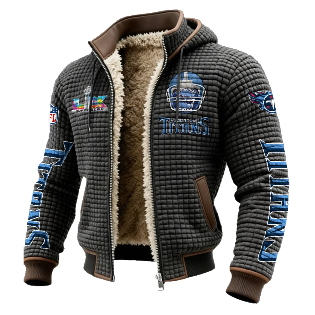 Music City Squad Fleece-Lined Hooded Jacket, Warmth-Lock Fleece-Lined Zip HVN1463TT - Grey - Image 2