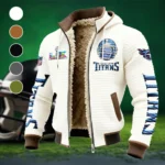 Music City Squad Fleece-Lined Hooded Jacket, Warmth-Lock Fleece-Lined Zip HVN1463TT - White