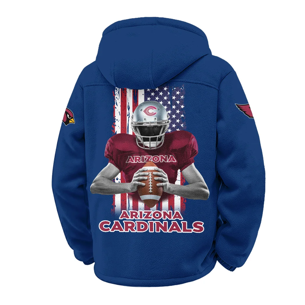Red Bird Crew Winter Fleece Jacket, Thermal Winter Fleece HVN1464AC - Navy - Image 3