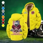 Red Bird Crew Winter Fleece Jacket, Thermal Winter Fleece HVN1464AC - Yellow