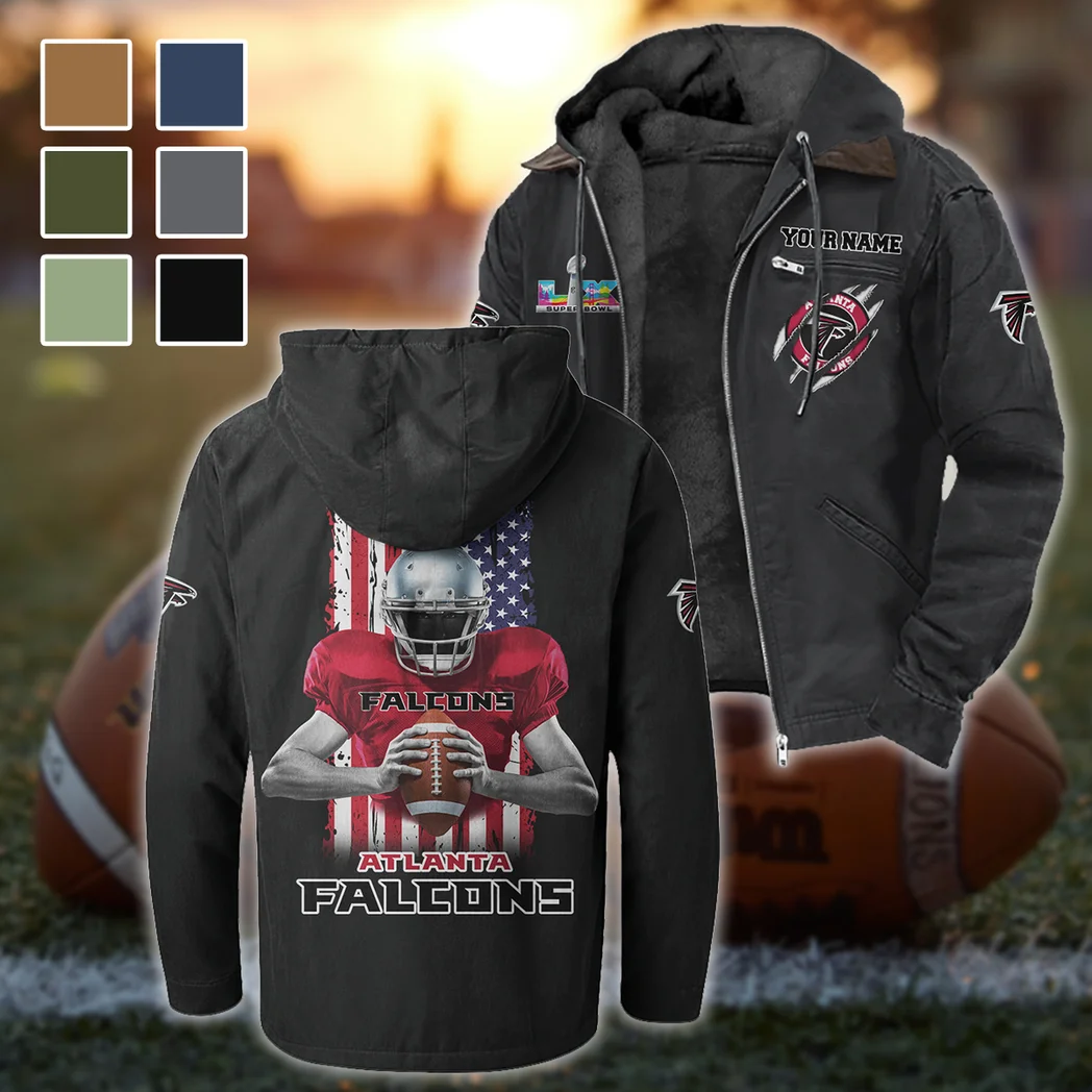 Game Day Fliers Flannel Hoodie, Game Day Hooded Flannel HVN1464AF - Black