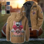 Game Day Fliers Flannel Hoodie, Game Day Hooded Flannel HVN1464AF - Camel
