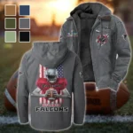 Game Day Fliers Flannel Hoodie, Game Day Hooded Flannel HVN1464AF - Gray