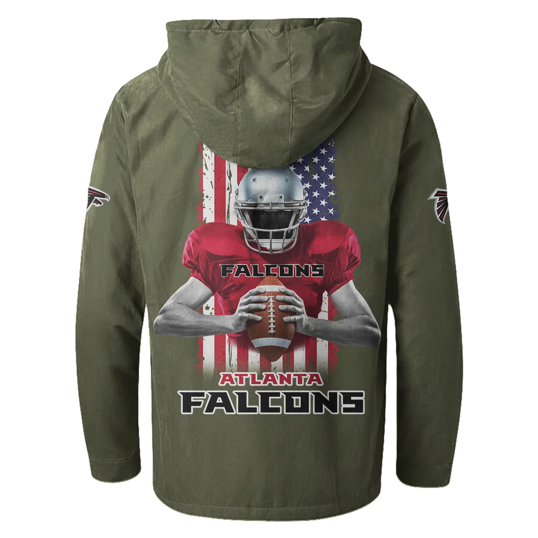 Game Day Fliers Flannel Hoodie, Game Day Hooded Flannel HVN1464AF - Green - Image 3
