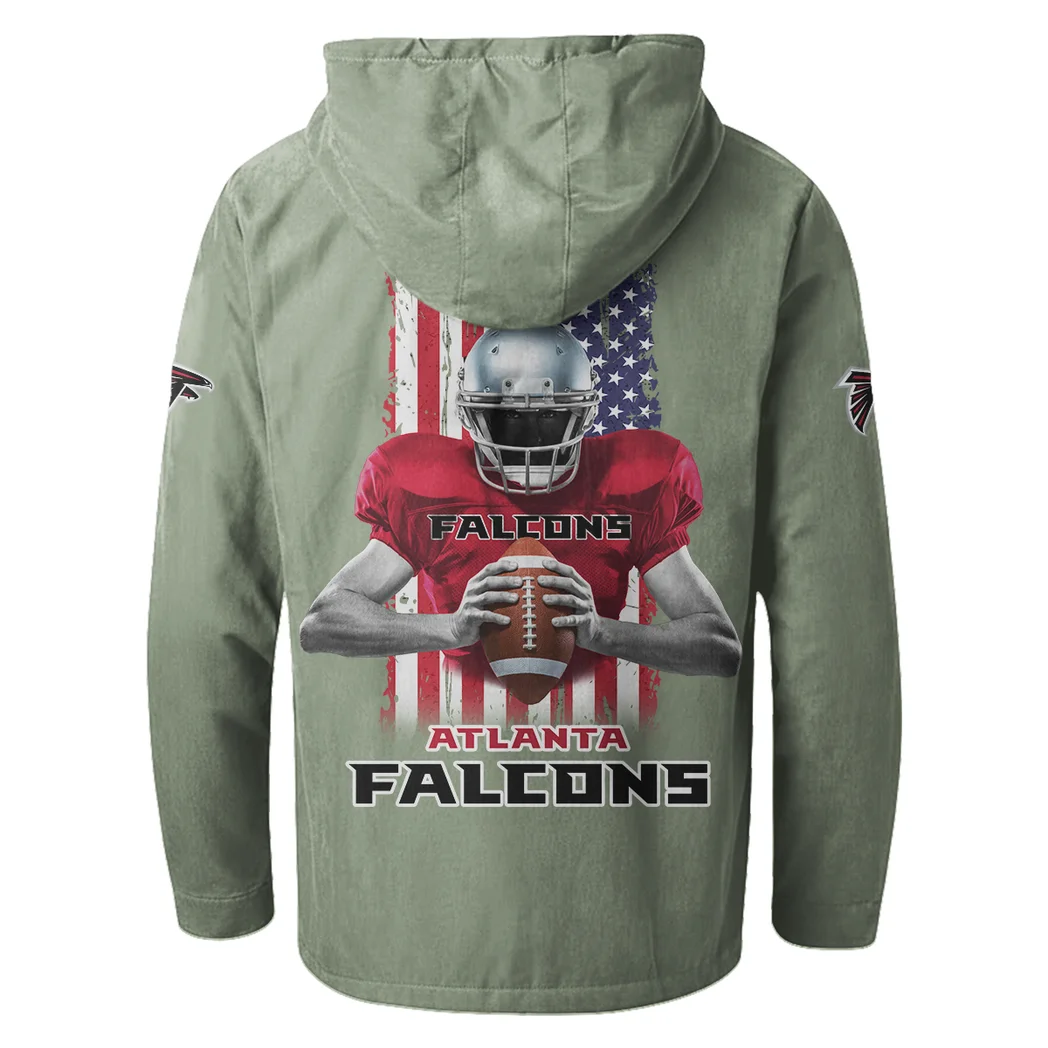 Game Day Fliers Flannel Hoodie, Game Day Hooded Flannel HVN1464AF - Light Green - Image 3