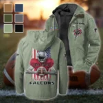 Game Day Fliers Flannel Hoodie, Game Day Hooded Flannel HVN1464AF - Light Green