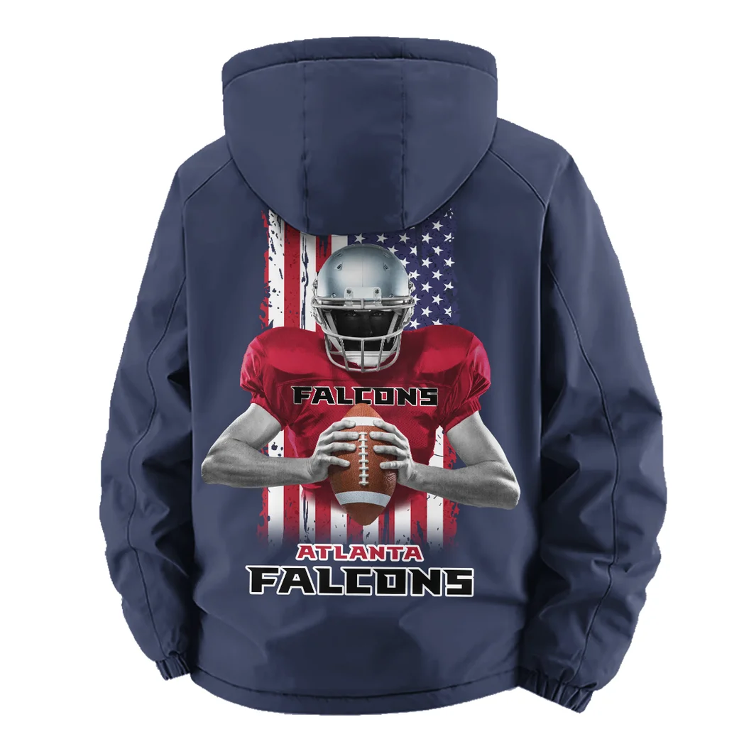 Game Day Fliers Fleece Windbreaker Jacket, Insulated Windbreaker Fleece HVN1464AF - Navy - Image 4