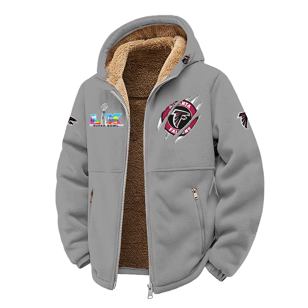 Game Day Fliers Winter Fleece Jacket, Arctic Expedition Fleece HVN1464AF - Grey - Image 2