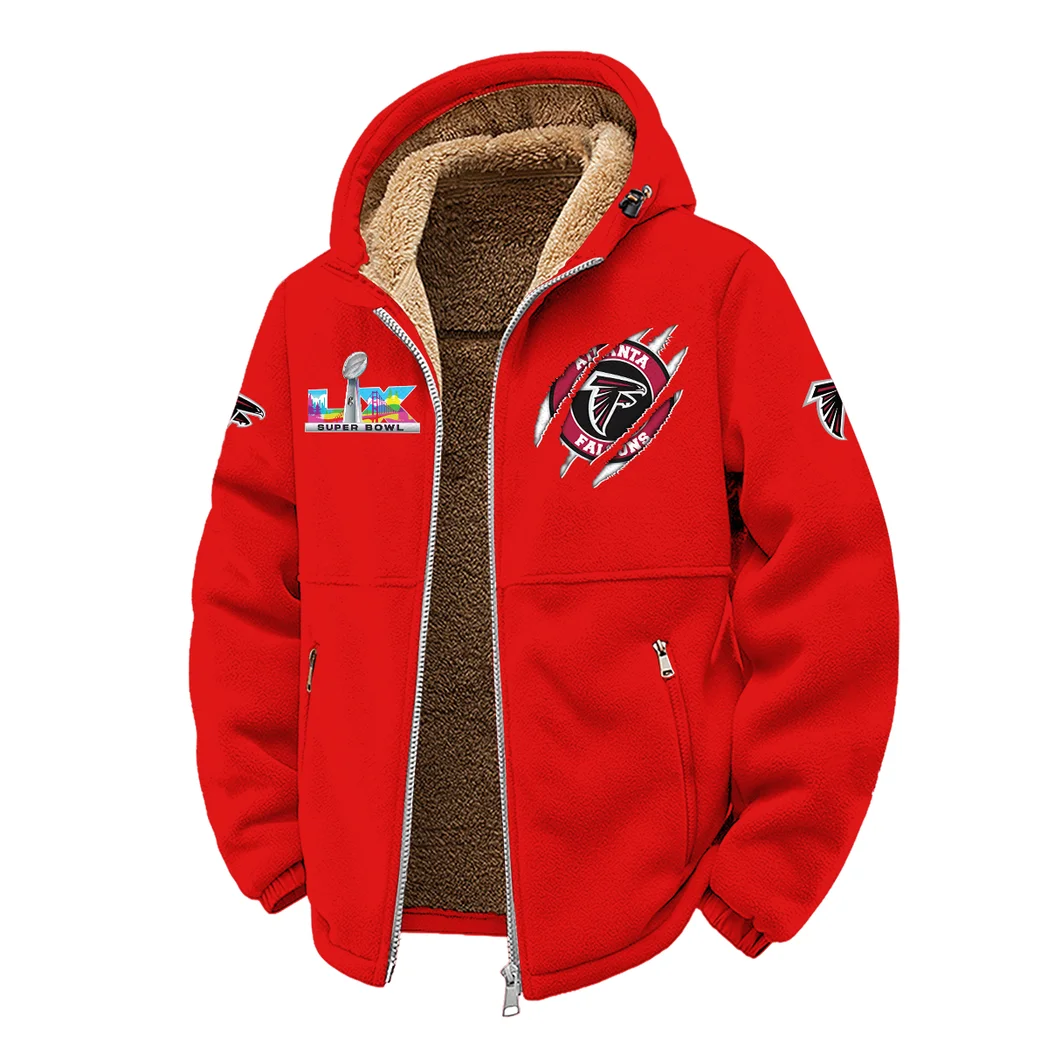 Game Day Fliers Winter Fleece Jacket, Arctic Expedition Fleece HVN1464AF - Red - Image 2