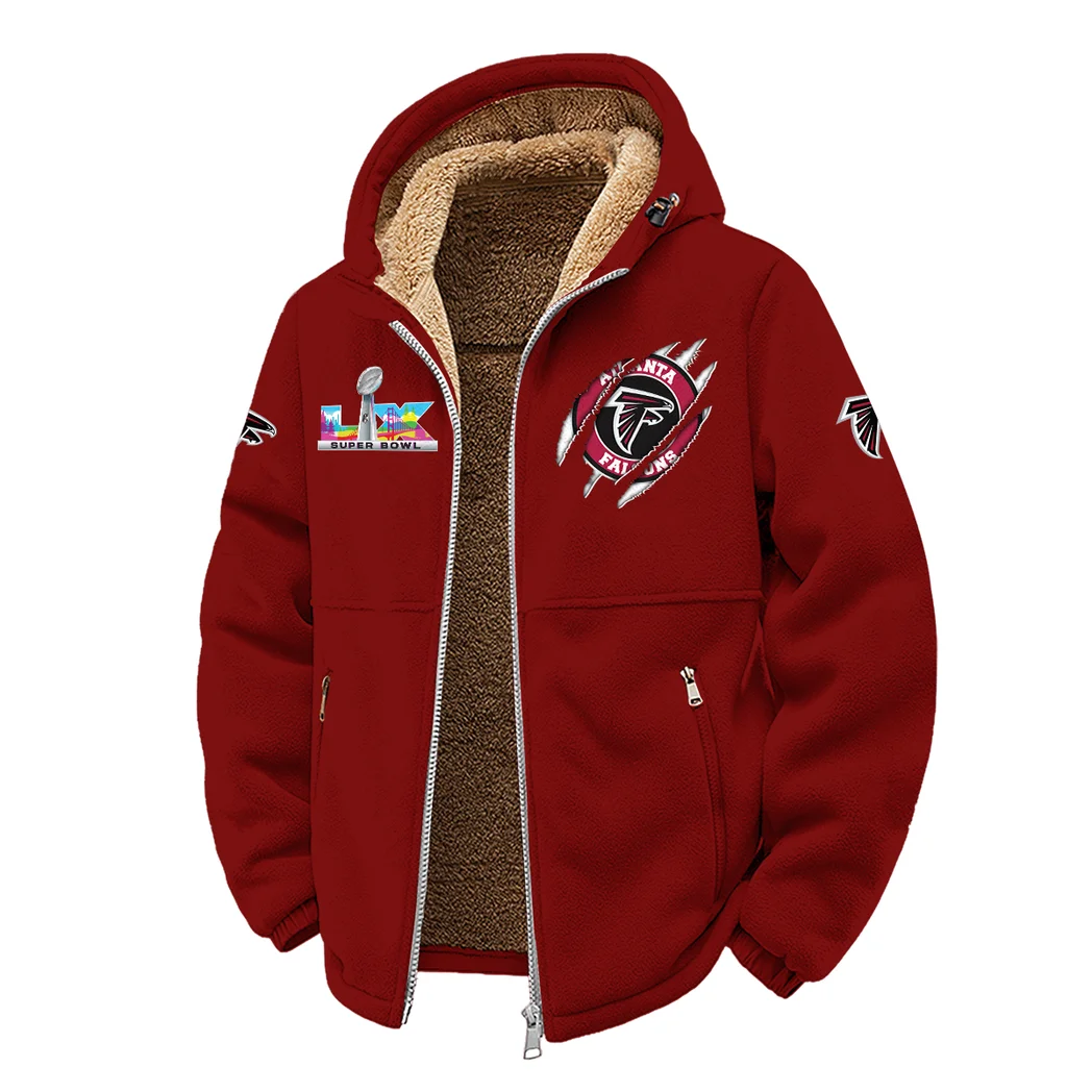 Game Day Fliers Winter Fleece Jacket, Arctic Expedition Fleece HVN1464AF - Wine - Image 2