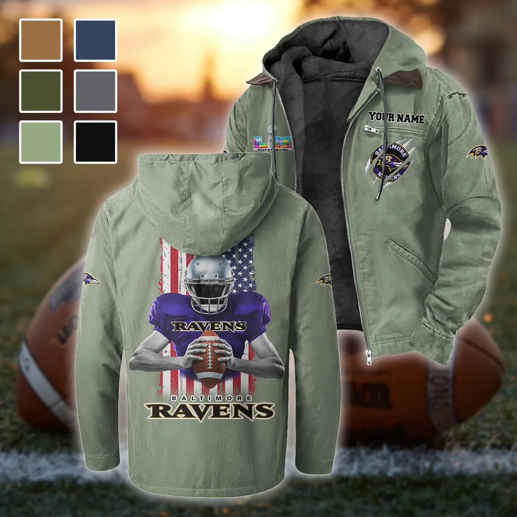 Football Purple Crew Flannel Hoodie, Stadium Ready Flannel Hoodie HVN1464BR - Light Green