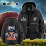 Fan Cubs Squad Fleece Windbreaker Jacket, Windproof Fleece Hybrid HVN1464CB - Black