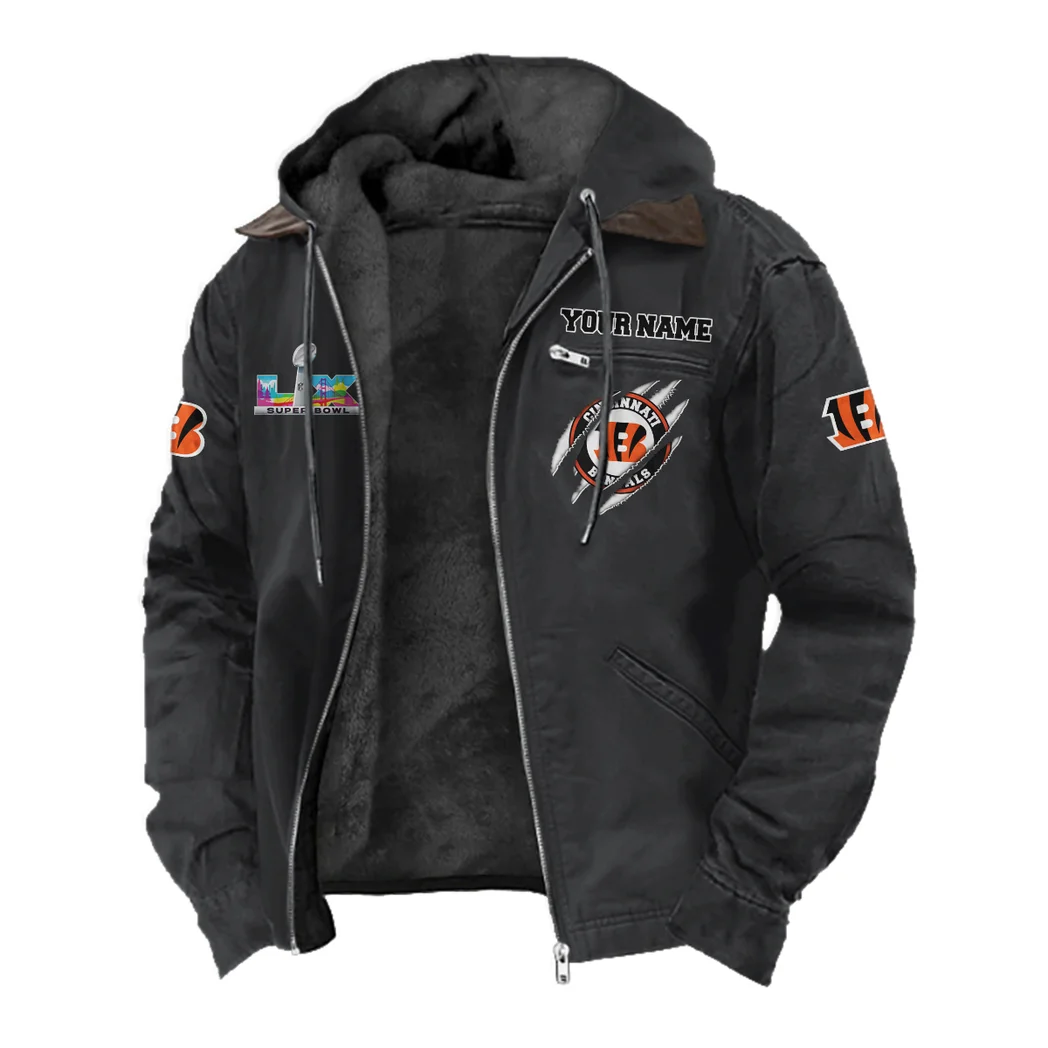 Fan Roar Squad Flannel Hoodie, Fan Squad Flannel Hoodie HVN1464CI - Black - Image 2