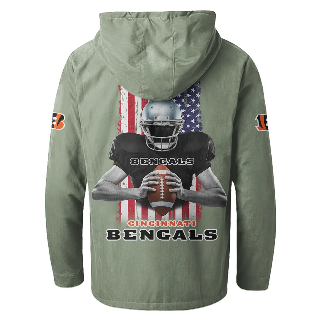 Fan Roar Squad Flannel Hoodie, Fan Squad Flannel Hoodie HVN1464CI - Light Green - Image 3