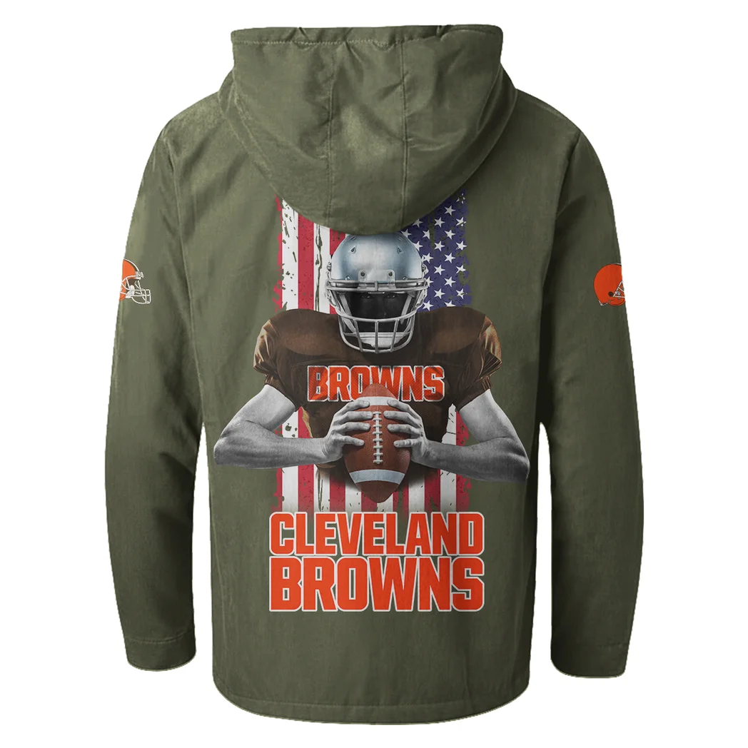 Game Day Howl Flannel Hoodie, Everyday Supporter Hooded Flannel HVN1464CL - Green - Image 3