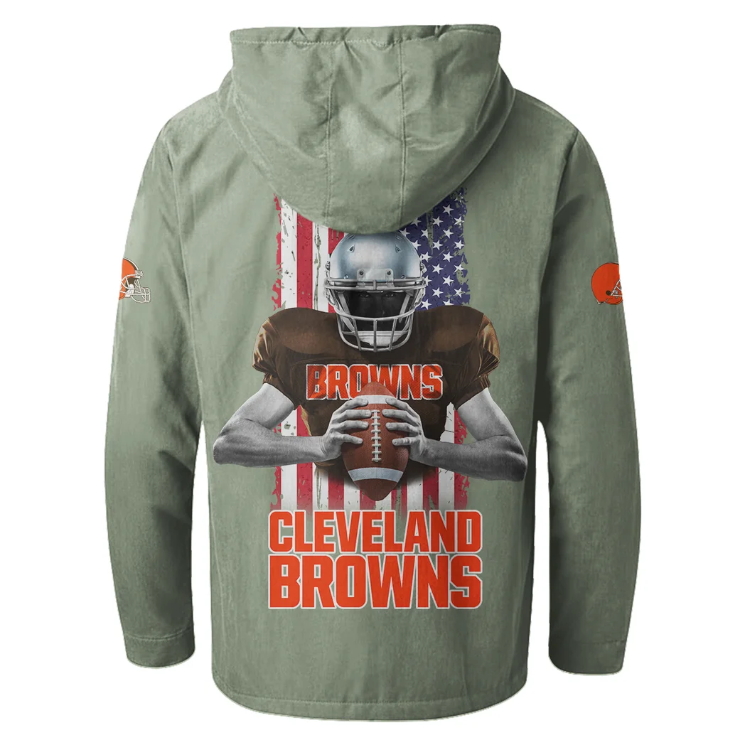 Game Day Howl Flannel Hoodie, Everyday Supporter Hooded Flannel HVN1464CL - Light Green - Image 3