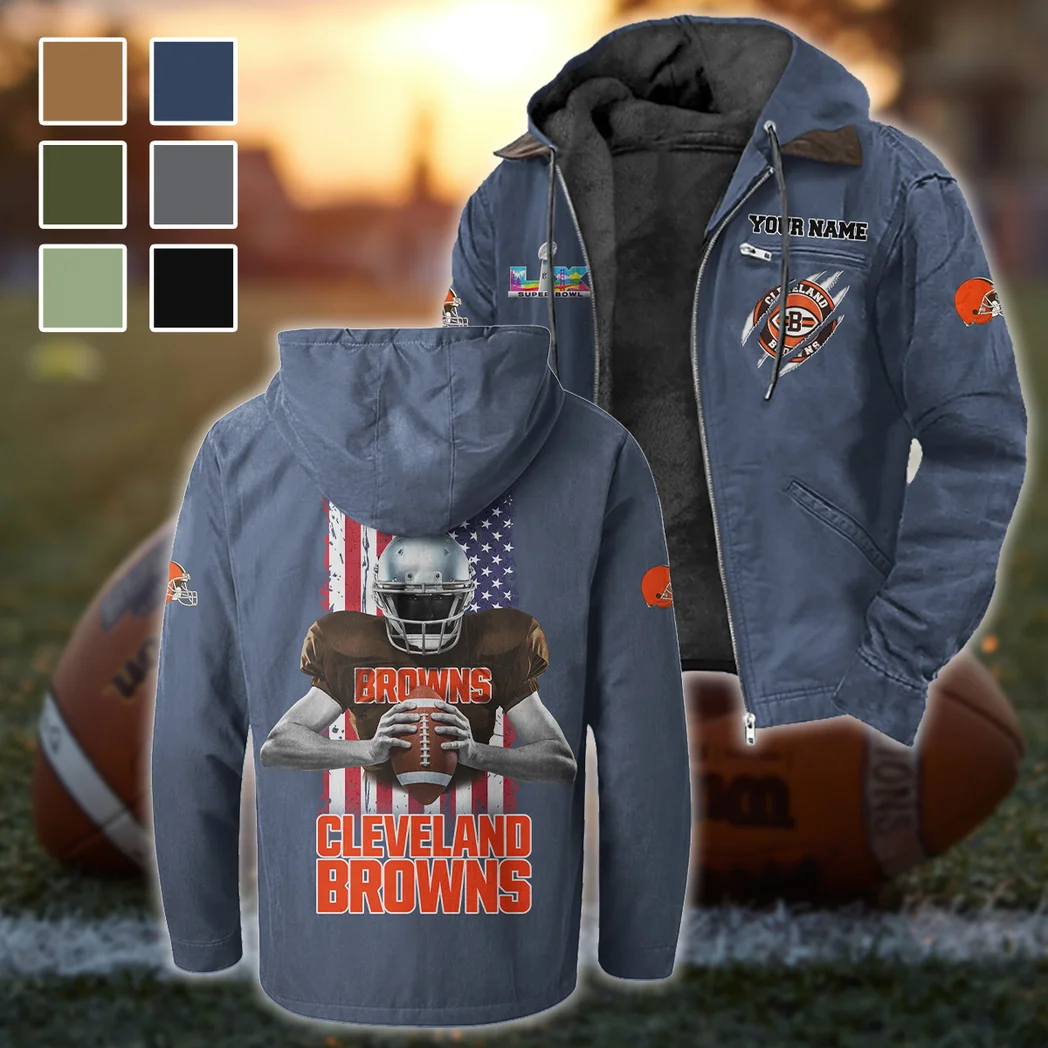 Game Day Howl Flannel Hoodie, Everyday Supporter Hooded Flannel HVN1464CL - Navy Blue