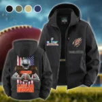 Game Day Howl Fleece Windbreaker Jacket, Essential Cold & Wind Barrier HVN1464CL - Black