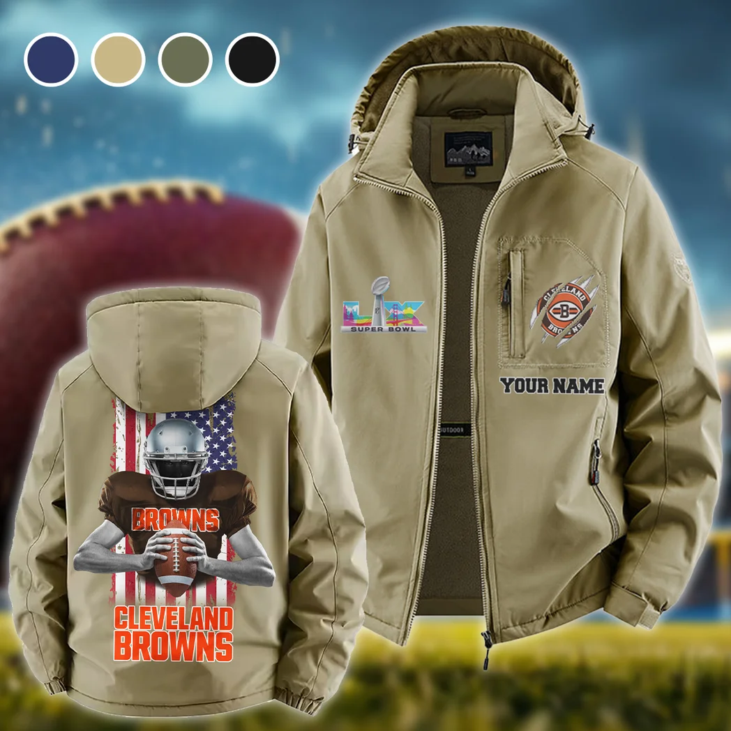 Game Day Howl Fleece Windbreaker Jacket, Essential Cold & Wind Barrier HVN1464CL - Khaki