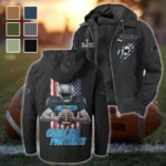 Match Day Prowlers Flannel Hoodie, Team Spirit Flannel Hoodie HVN1464CP - Black