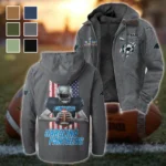 Match Day Prowlers Flannel Hoodie, Team Spirit Flannel Hoodie HVN1464CP - Gray