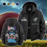 Match Day Prowlers Fleece Windbreaker Jacket, Dual-Layer Protection Jacket HVN1464CP - Black