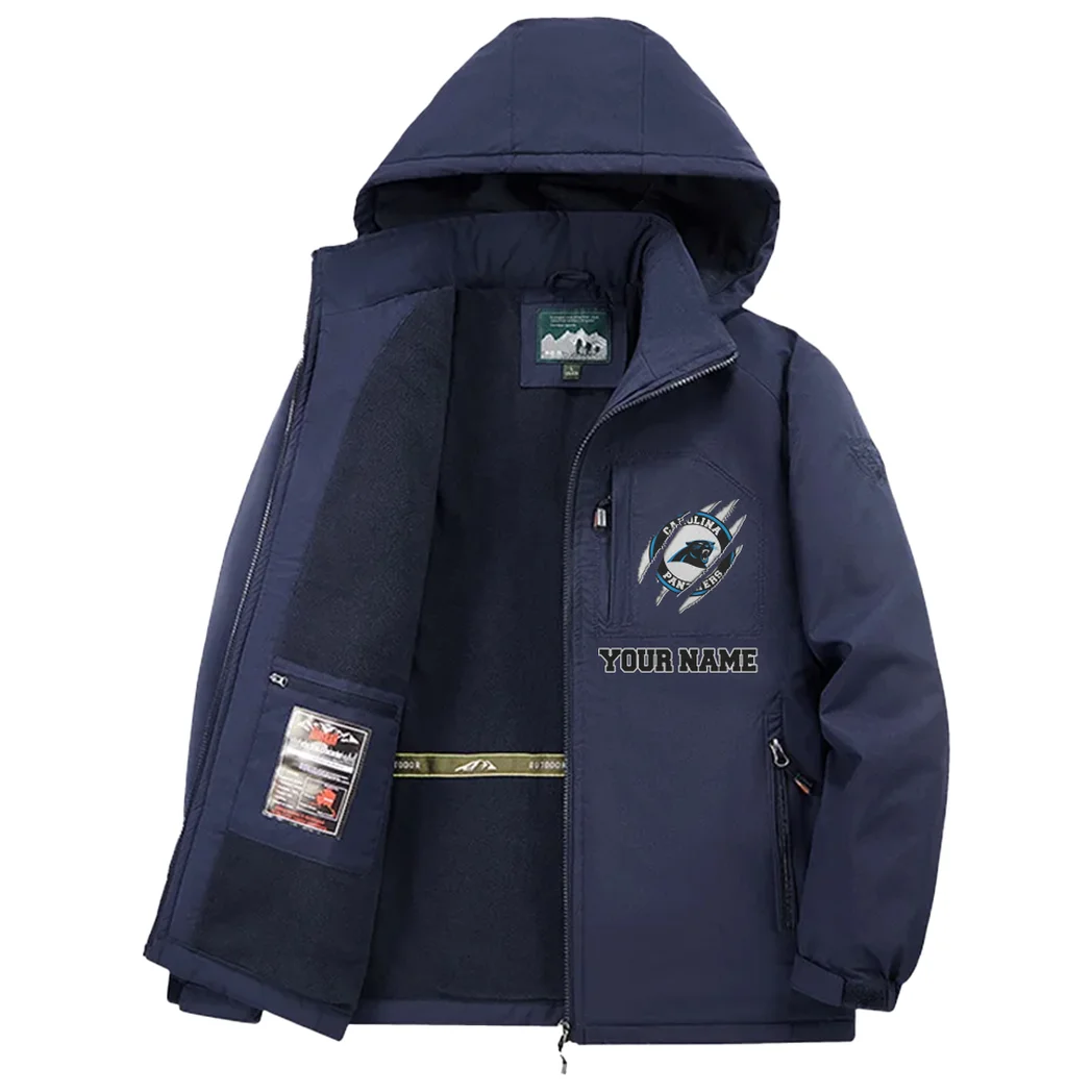 Match Day Prowlers Fleece Windbreaker Jacket, Dual-Layer Protection Jacket HVN1464CP - Navy - Image 3
