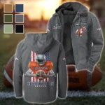 Victory Spurs Flannel Hoodie, Street Style Sport Hoodie HVN1464DB - Gray