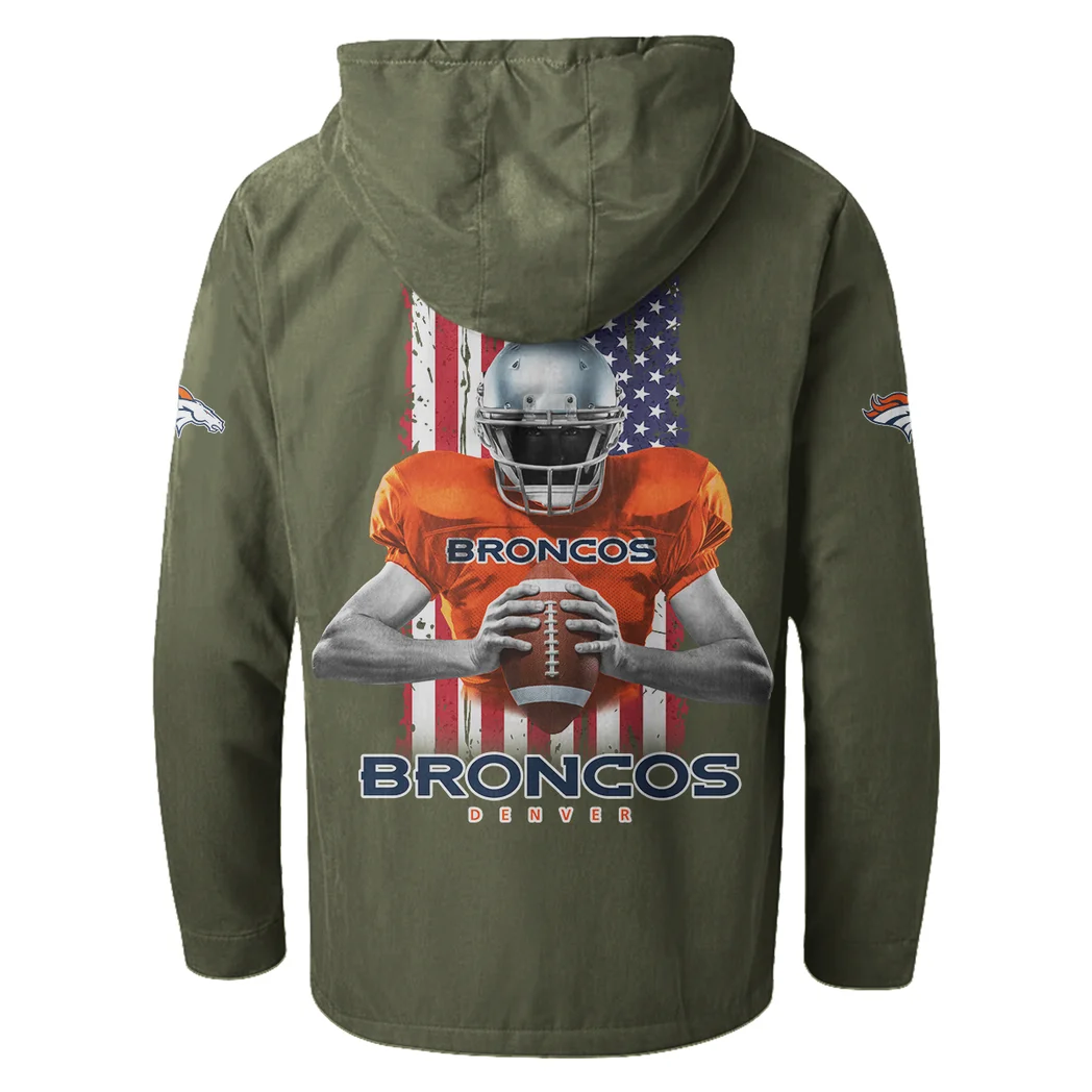Victory Spurs Flannel Hoodie, Street Style Sport Hoodie HVN1464DB - Green - Image 3