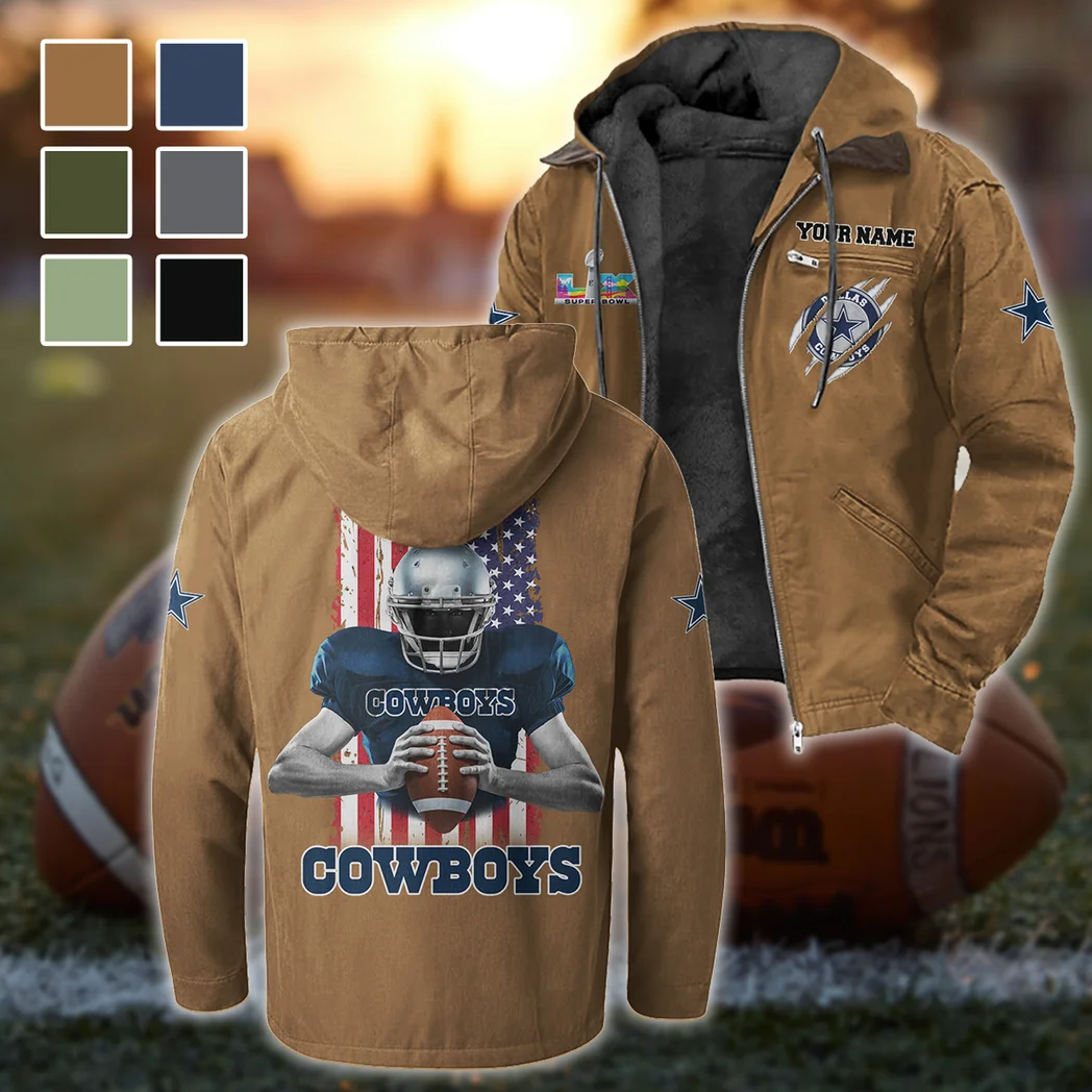 Star Crew Flannel Hoodie, Warm Fan Flannel Hoodie HVN1464DC - Camel