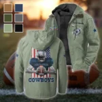 Star Crew Flannel Hoodie, Warm Fan Flannel Hoodie HVN1464DC - Light Green