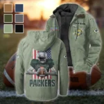 Match Day Fans Flannel Hoodie, Supporter Spirit Hooded Flannel HVN1464GP - Light Green