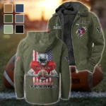 Blue Pride Flannel Hoodie, Athletic Lifestyle Fan Hoodie HVN1464HT - Green