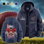 Blue Pride Fleece Windbreaker Jacket, Performance Barrier Jacket HVN1464HT - Navy