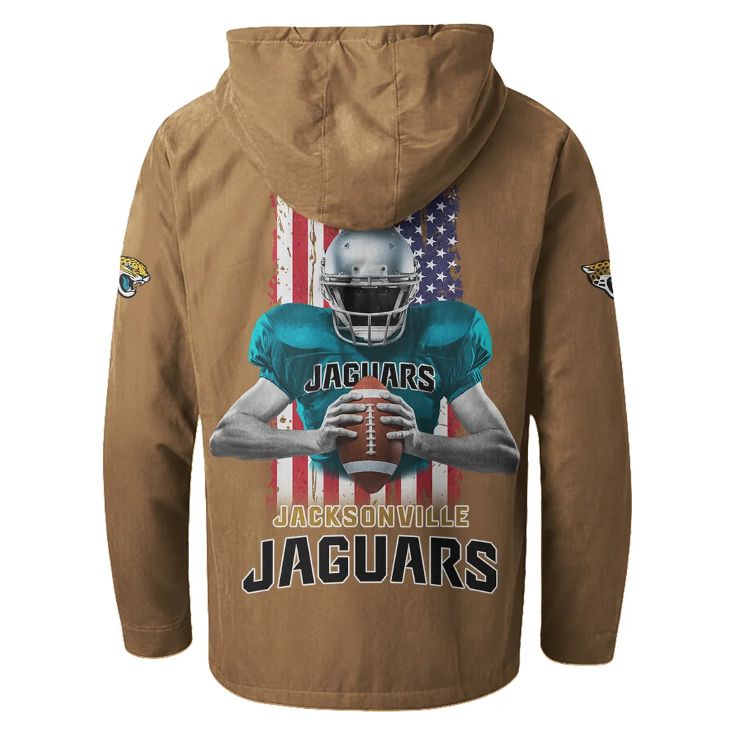 Fan Feline Squad Flannel Hoodie, All-Season Fan Hoodie HVN1464JJ - Camel - Image 3