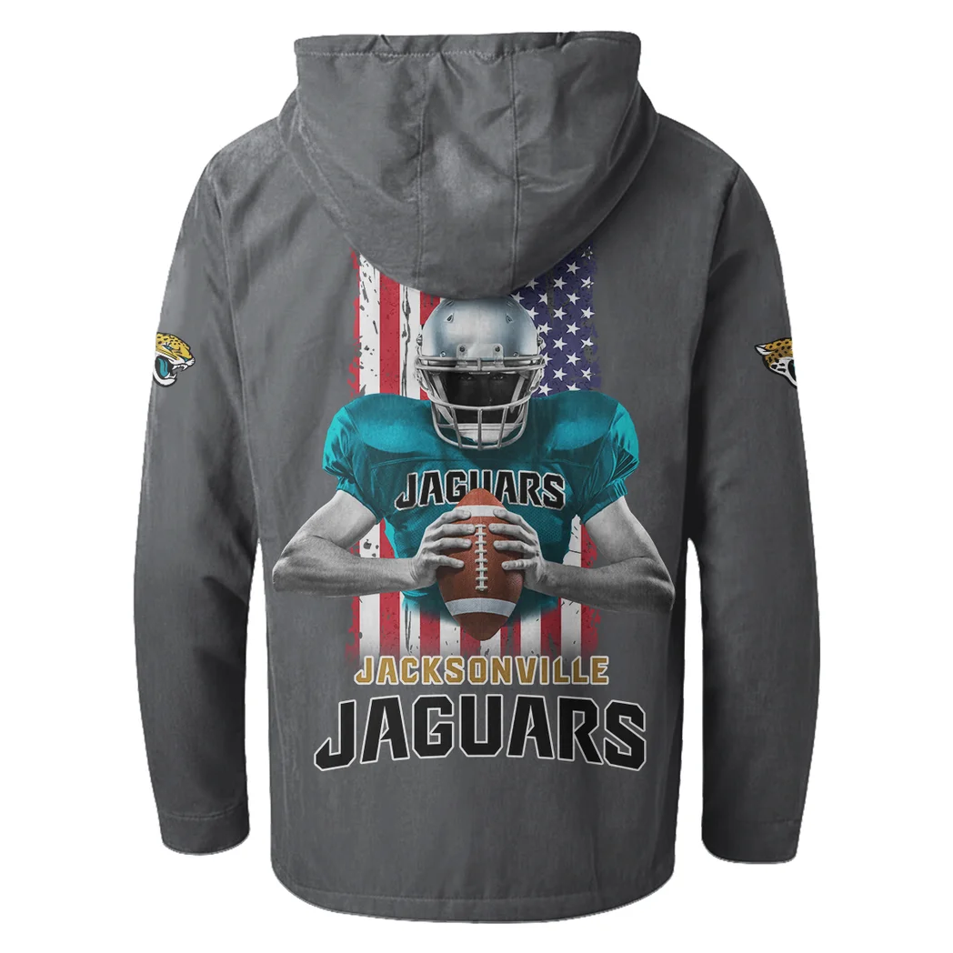 Fan Feline Squad Flannel Hoodie, All-Season Fan Hoodie HVN1464JJ - Gray - Image 3